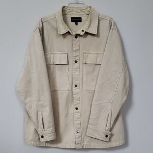 No Boundaries Barn Coat Men's XL Cotton Canvas Khaki Jacket Streetwear Cargo